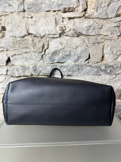 Saint Laurent Shopper Tasche Schwarz Leder mit Clutch