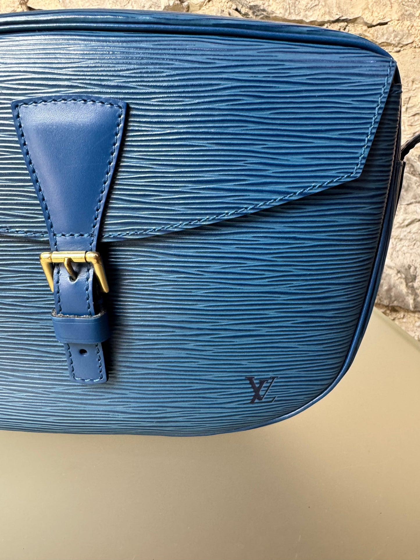 Louis Vuitton Jeune Fille blau Epi Leder