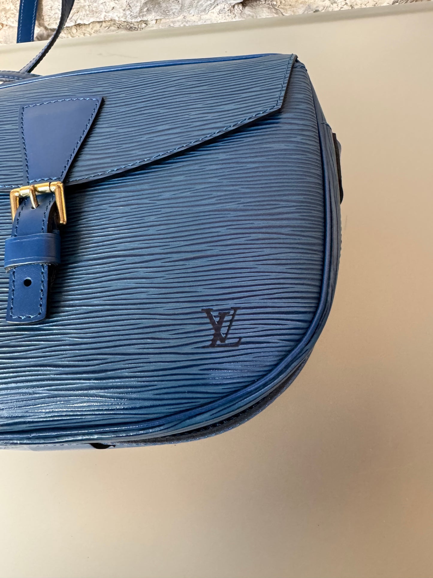 Louis Vuitton Jeune Fille blau Epi Leder