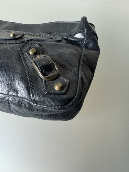 Balenciaga Classic Clutch aus Leder in Schwarz