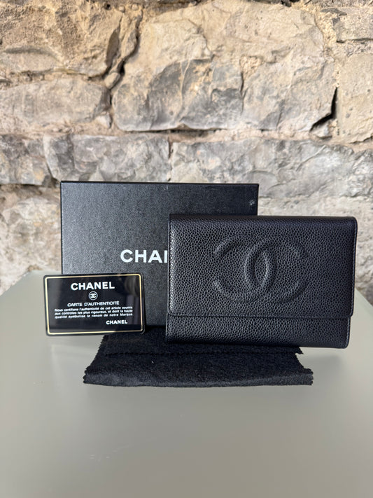 CHANEL Caviar-Leder Geldbeutel