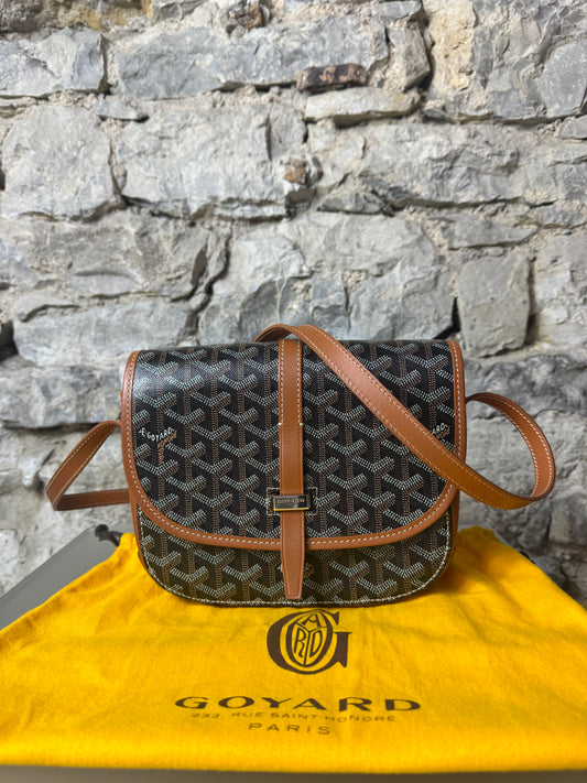 Goyard Belvédère PM Tasche Schwarz / Braun