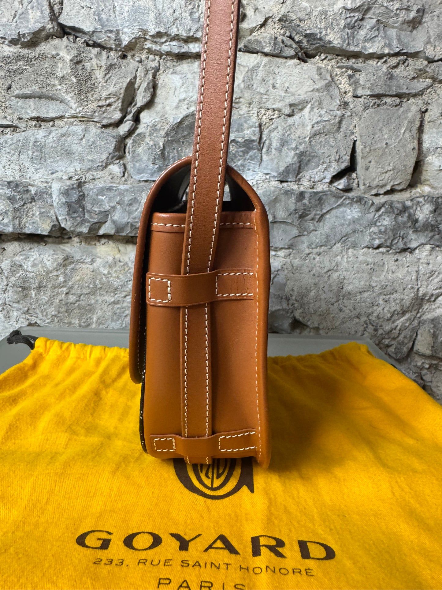 Goyard Belvédère PM Tasche Schwarz / Braun
