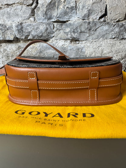 Goyard Belvédère PM Tasche Schwarz / Braun
