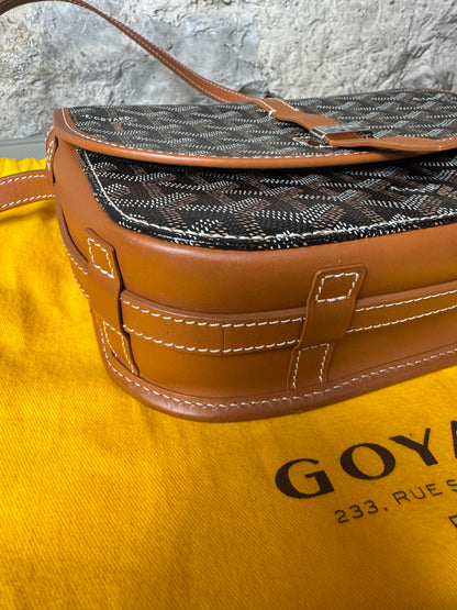 Goyard Belvédère PM Tasche Schwarz / Braun