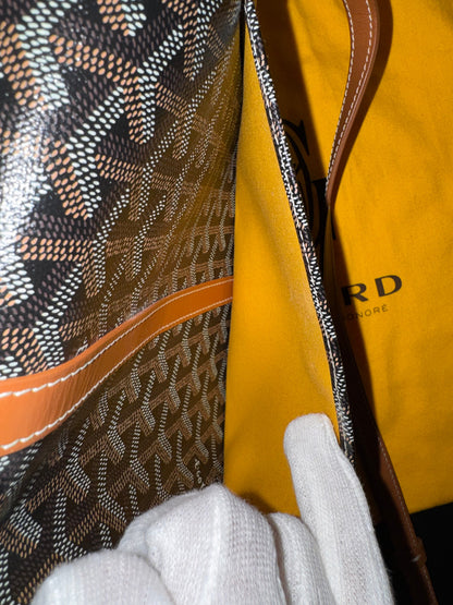Goyard Belvédère PM Tasche Schwarz / Braun