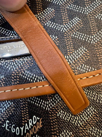 Goyard Belvédère PM Tasche Schwarz / Braun