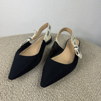 Dior J’Adior Slingback Ballerinas Schwarz – Größe 39