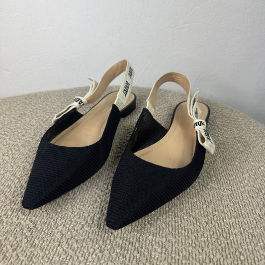 Dior J’Adior Slingback Ballerinas Schwarz – Größe 39