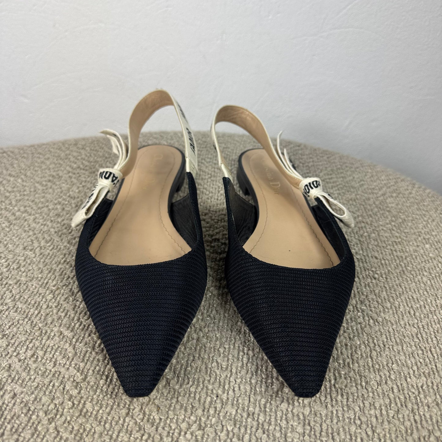 Dior J’Adior Slingback Ballerinas Schwarz – Größe 39