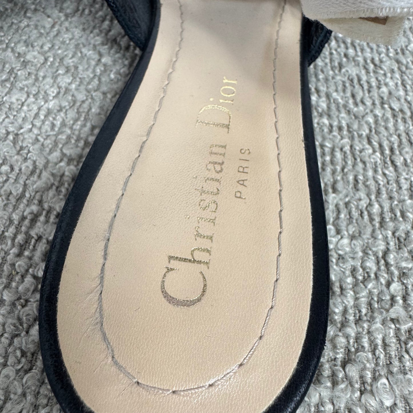 Dior J’Adior Slingback Ballerinas Schwarz – Größe 39