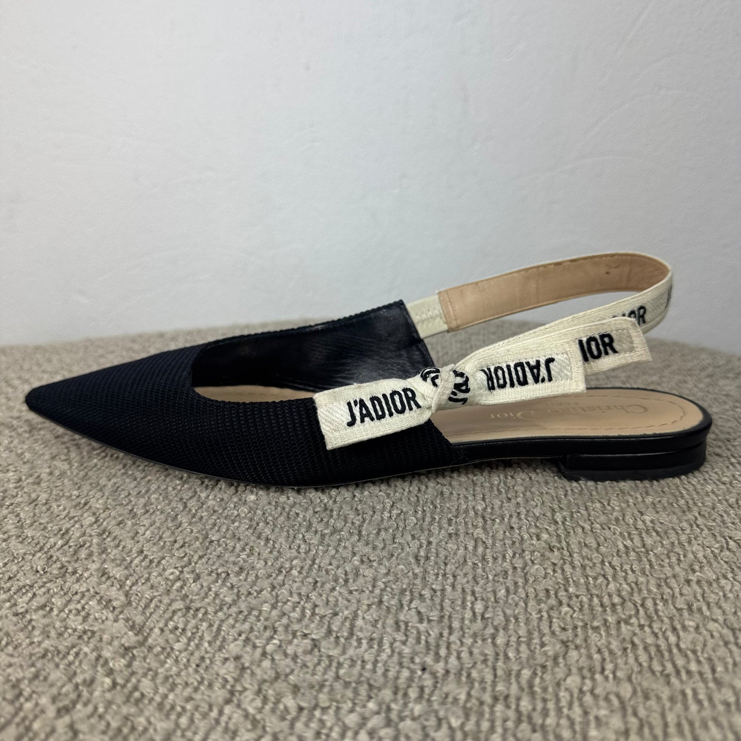 Dior J’Adior Slingback Ballerinas Schwarz – Größe 39