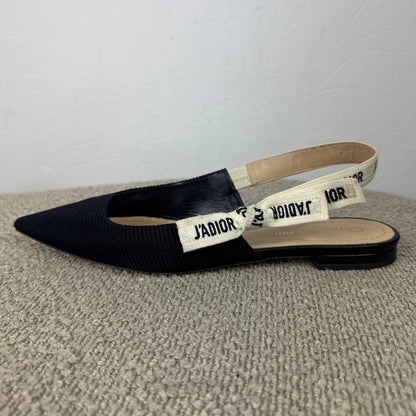 Dior J’Adior Slingback Ballerinas Schwarz – Größe 39