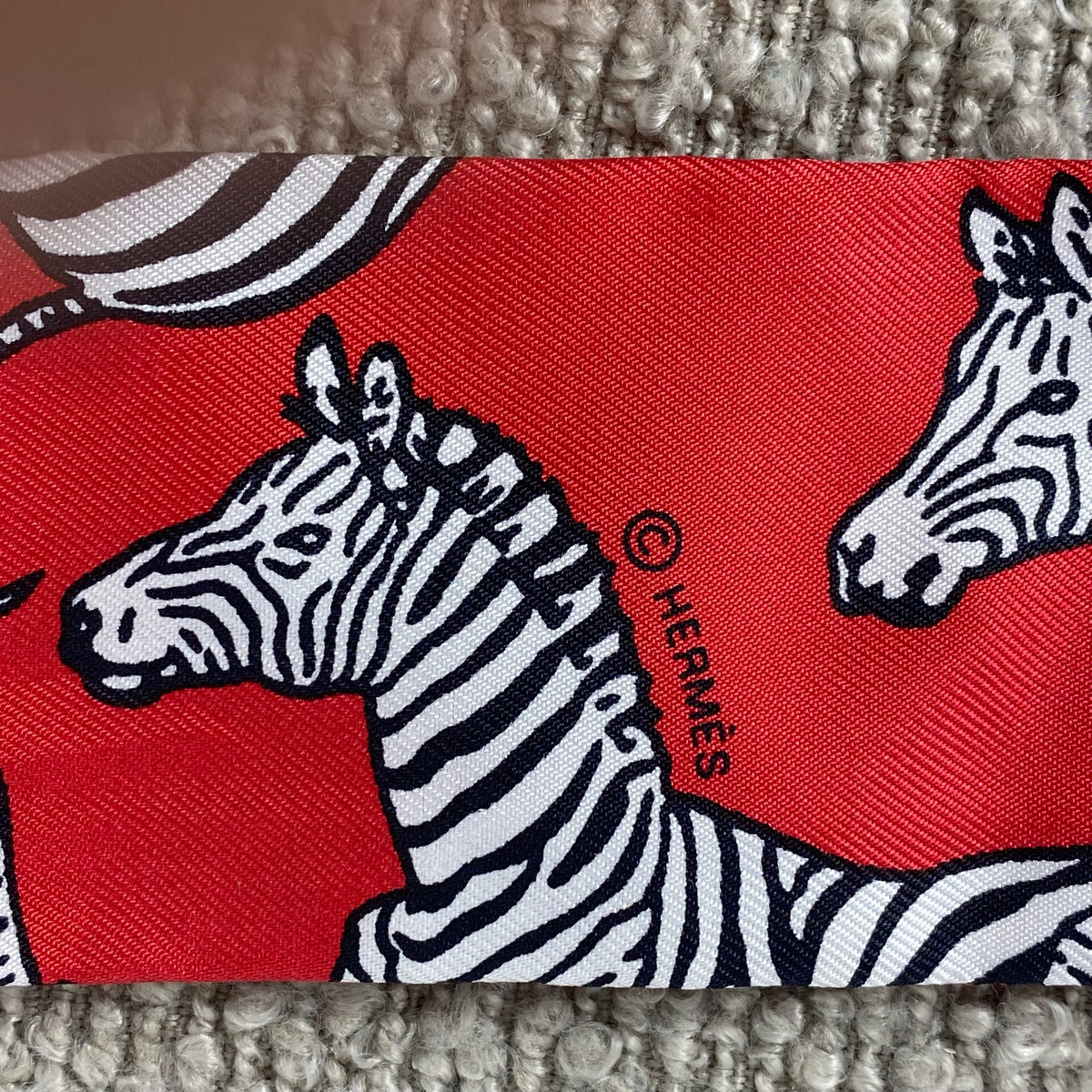 Hermès Zebra Twilly – Rot