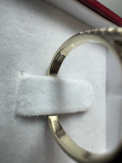 Exklusiver Diamantring aus 14K Weißgold mit Fancy Deep Yellowish Grey Diamant & Brillanten