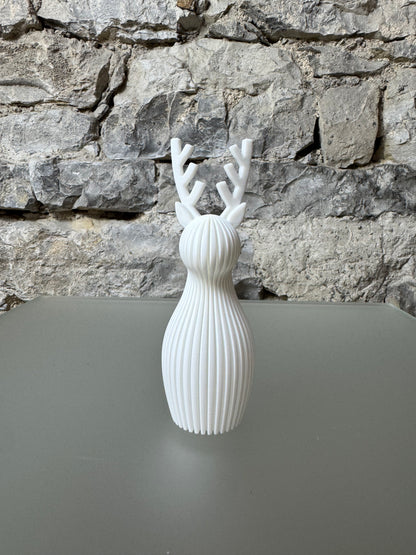 Minimalistisches 3D Weihnachtsrentier