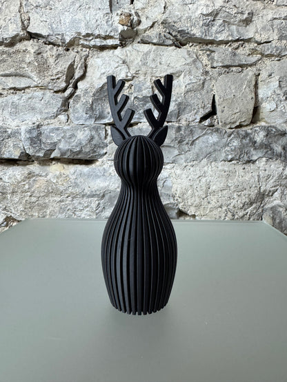 Minimalistisches 3D Weihnachtsrentier