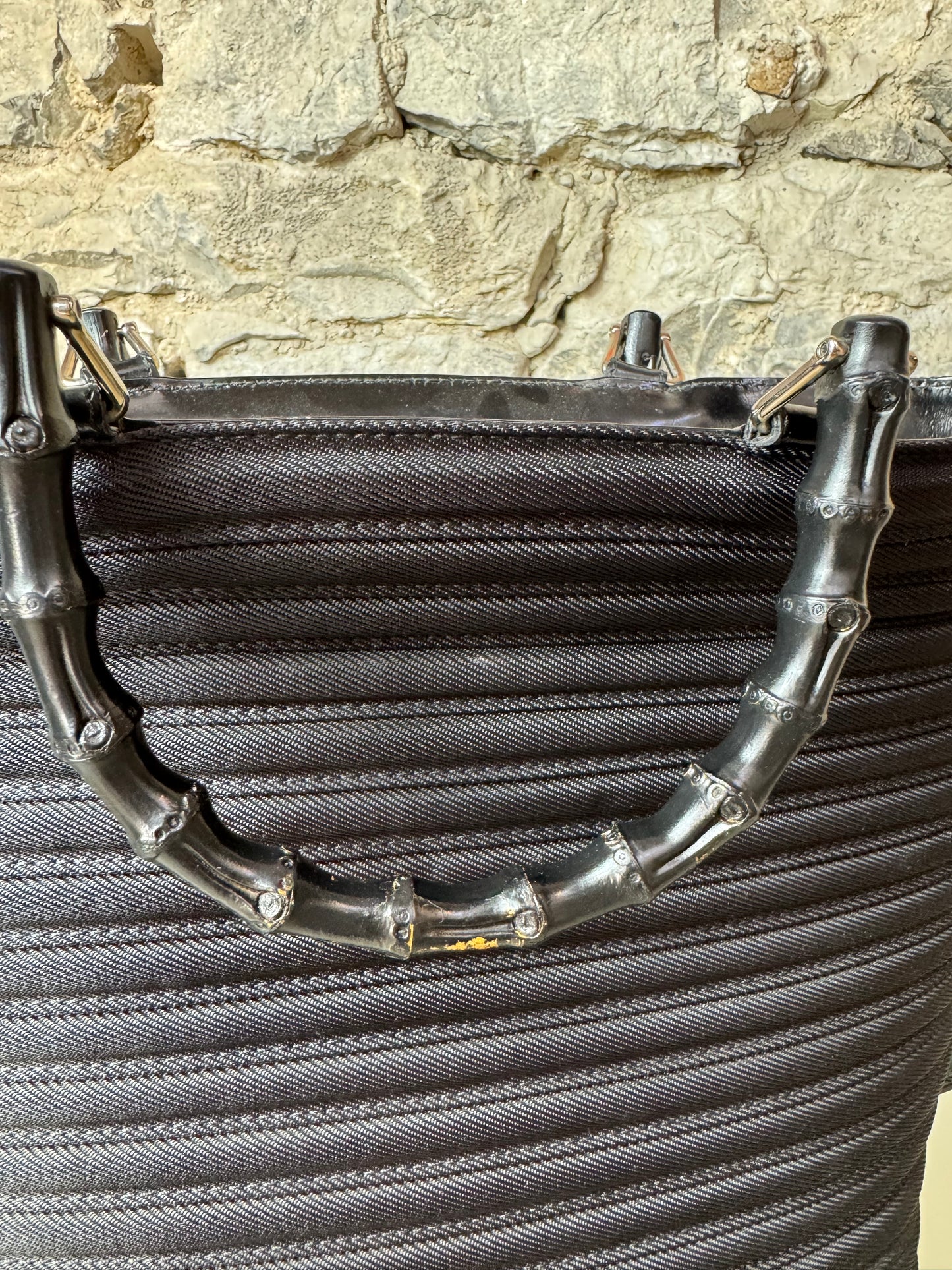 Gucci Bamboo Bullet Handtasche – Schwarz
