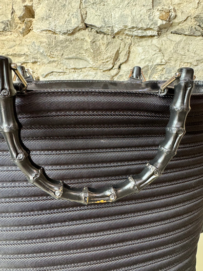 Gucci Bamboo Bullet Handtasche – Schwarz