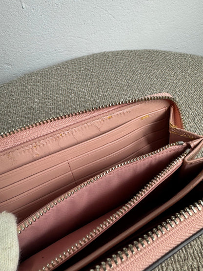 Coach Zip Around Geldbeutel – Rosa - BagAffair