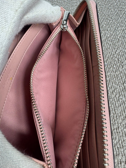 Coach Zip Around Geldbeutel – Rosa - BagAffair