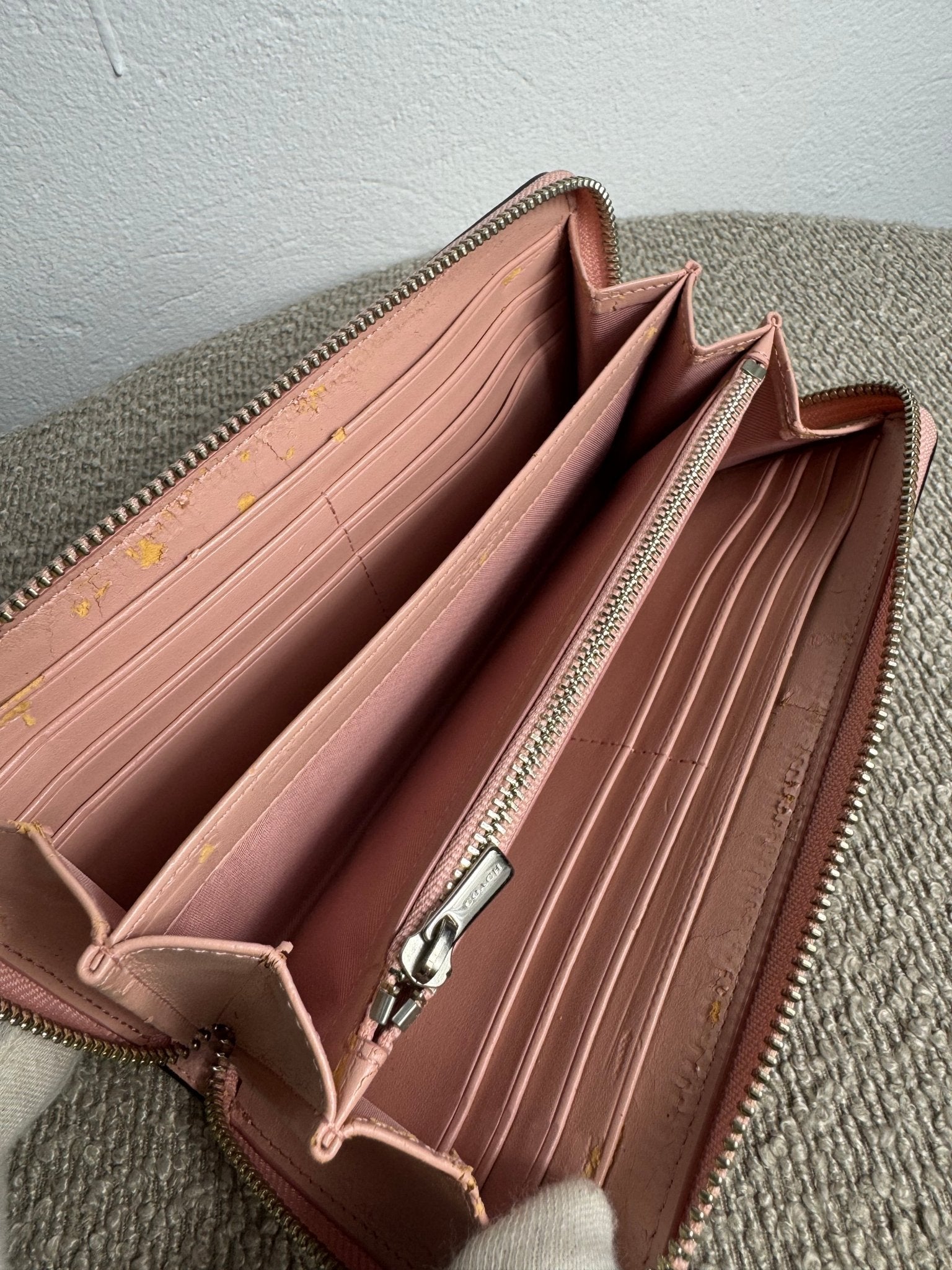 Coach Zip Around Geldbeutel – Rosa - BagAffair