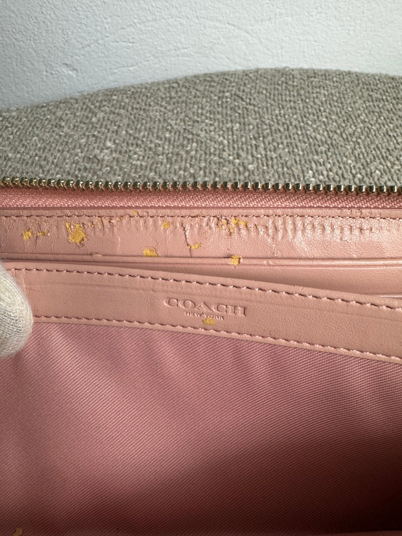 Coach Zip Around Geldbeutel – Rosa - BagAffair