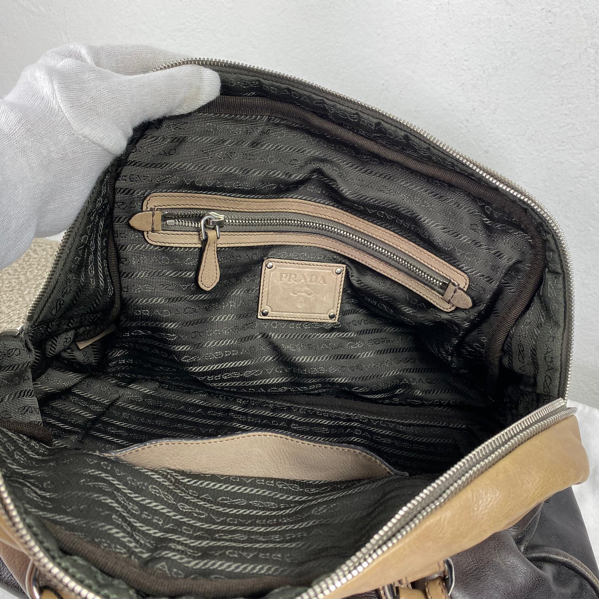 Prada Ombré Tasche – Braun / Schwarz