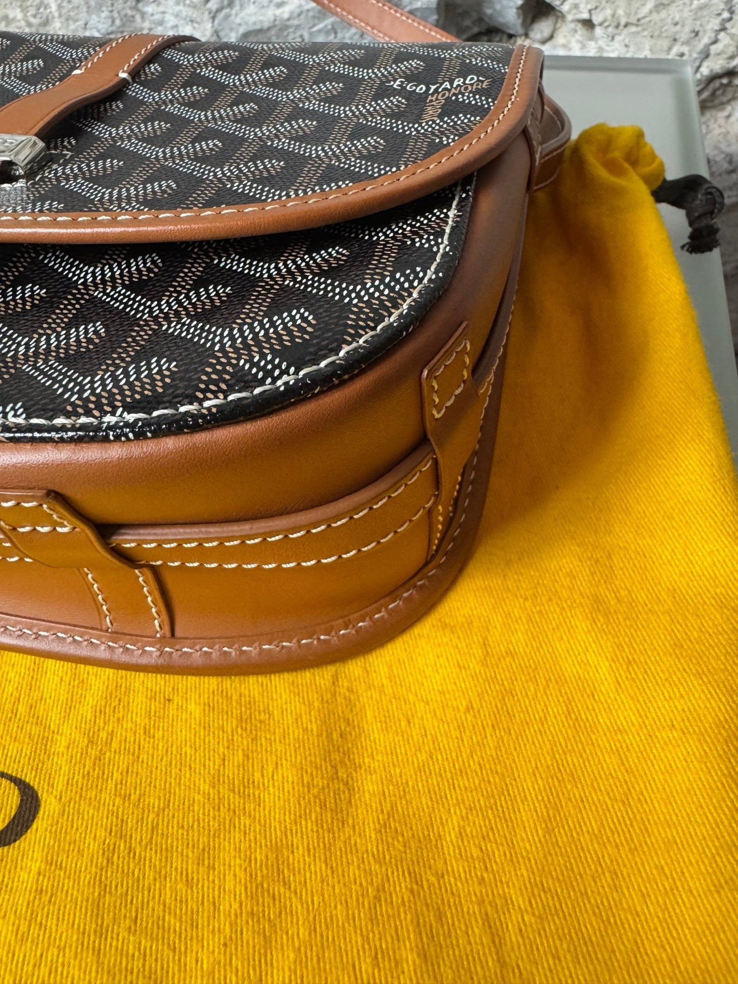 Goyard Belvédère PM Tasche Schwarz / Braun - BagAffair