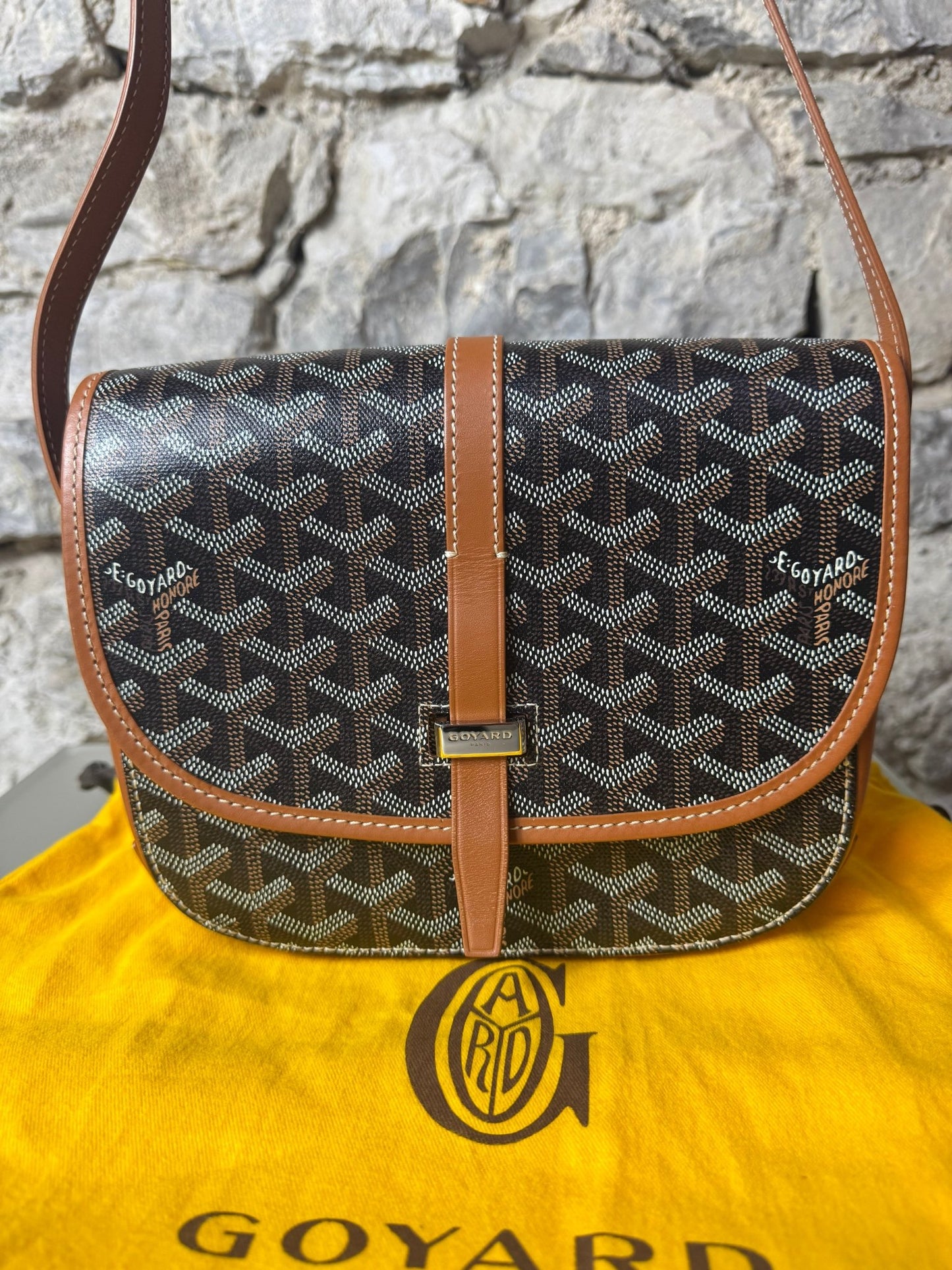 Goyard Belvédère PM Tasche Schwarz / Braun - BagAffair
