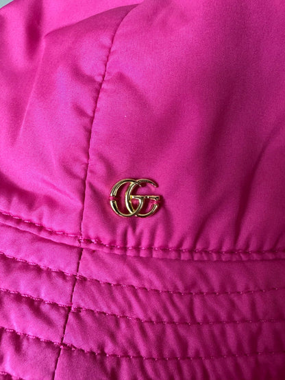 Gucci Gg Logo Nylon Hut - Pink - BagAffair