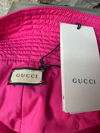 Gucci Gg Logo Nylon Hut - Pink - BagAffair