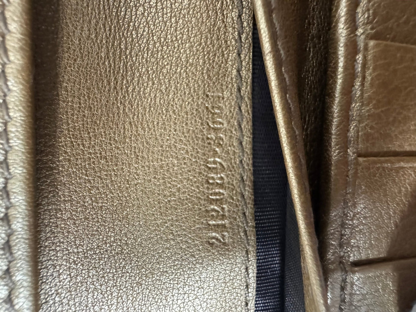 Gucci Vintage GG Canvas Geldbeutel Beige/Gold - BagAffair