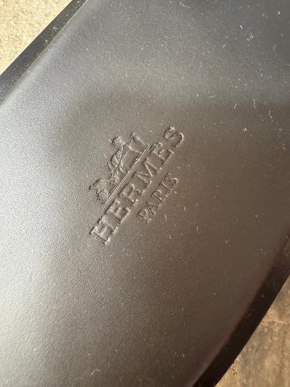 Hermès Sandale Homme Joao Veau Noir - BagAffair