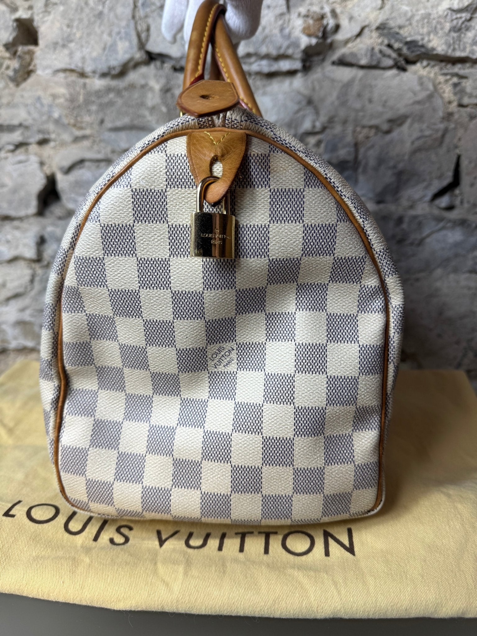 Louis Vuitton Speedy 35 Damier Azur - BagAffair