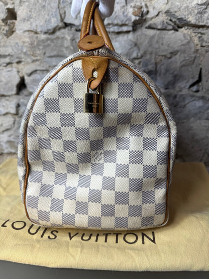 Louis Vuitton Speedy 35 Damier Azur - BagAffair