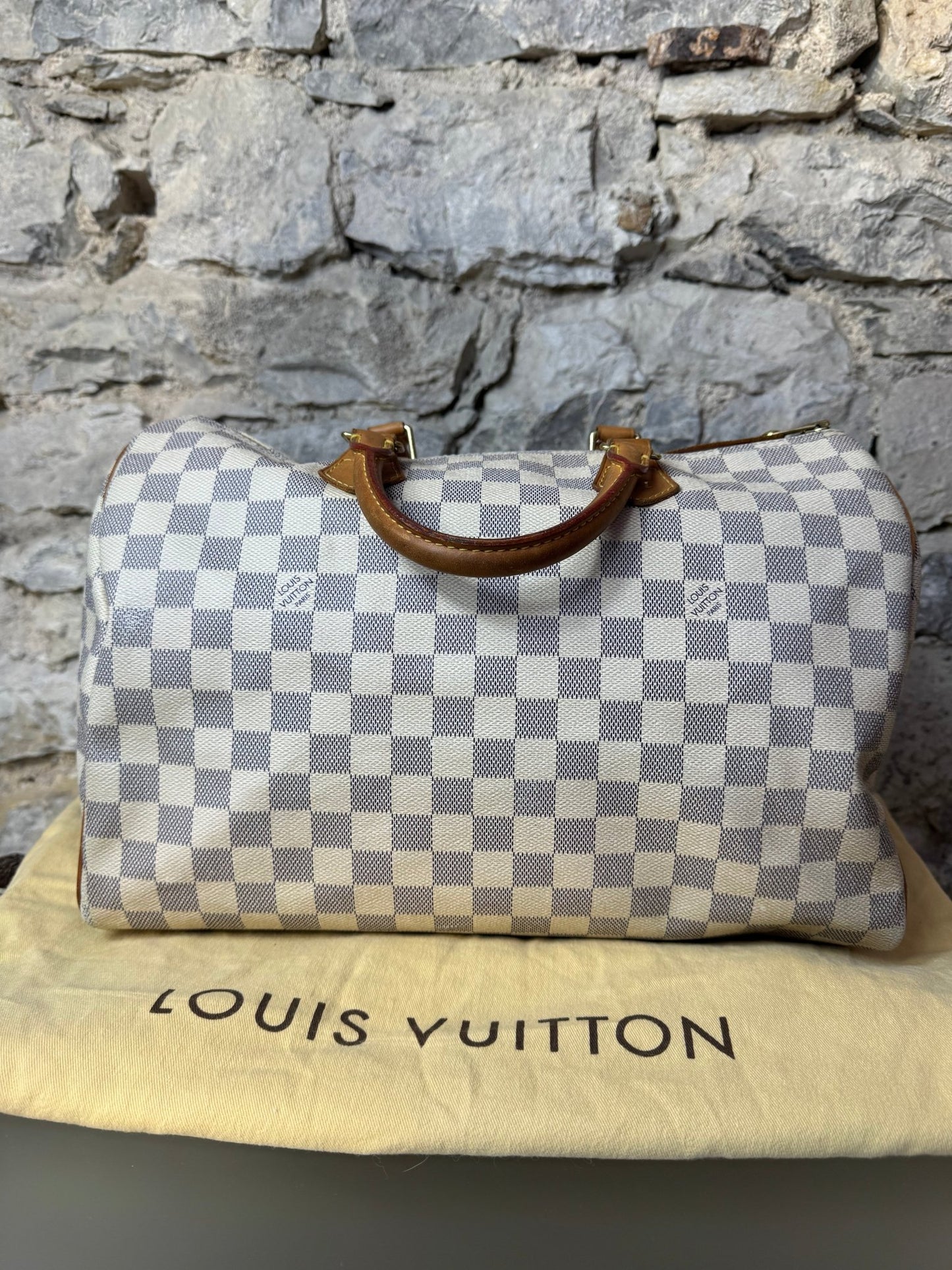 Louis Vuitton Speedy 35 Damier Azur - BagAffair