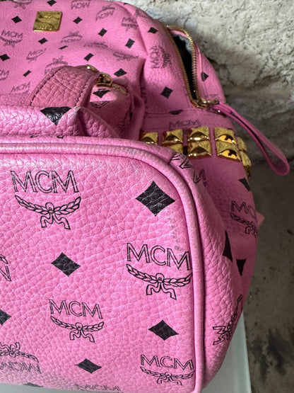 MCM Stark Rucksack – Pink (Groß) - BagAffair