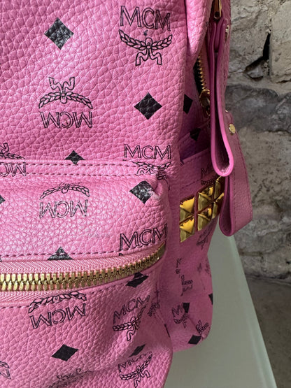MCM Stark Rucksack – Pink (Groß) - BagAffair