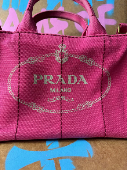 PRADA Canapa 2way shoulder tote bag - BagAffair