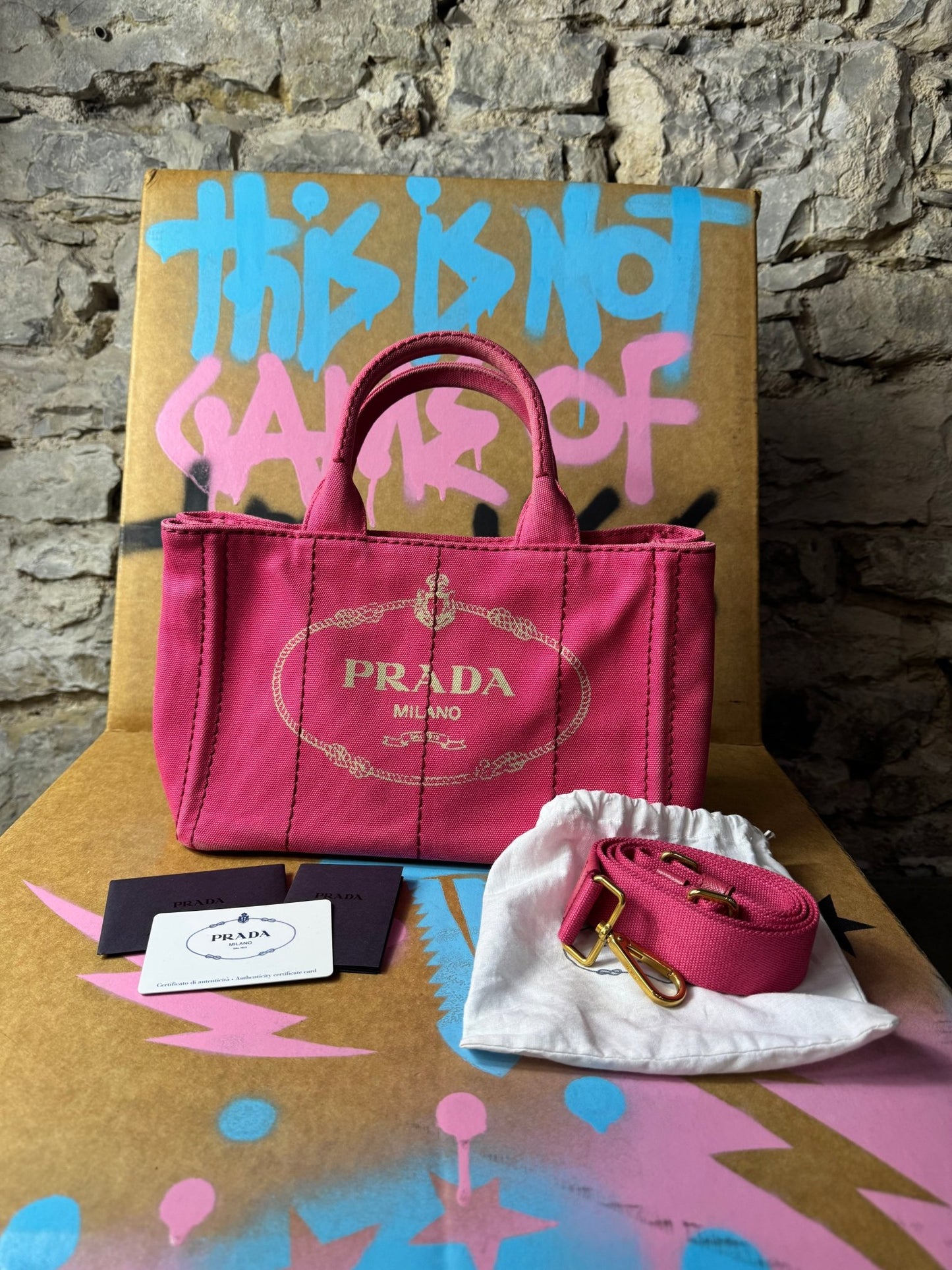 PRADA Canapa 2way shoulder tote bag - BagAffair