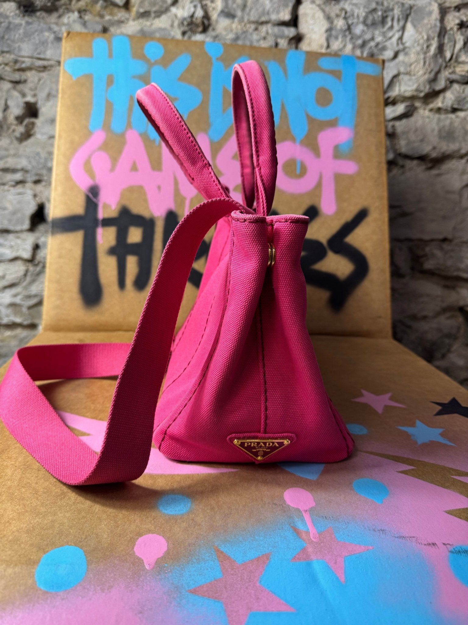 PRADA Canapa 2way shoulder tote bag - BagAffair