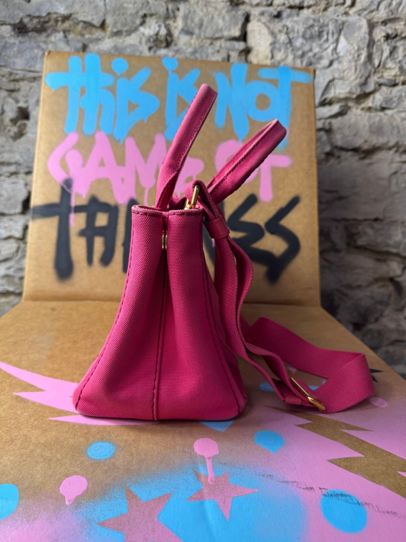 PRADA Canapa 2way shoulder tote bag - BagAffair