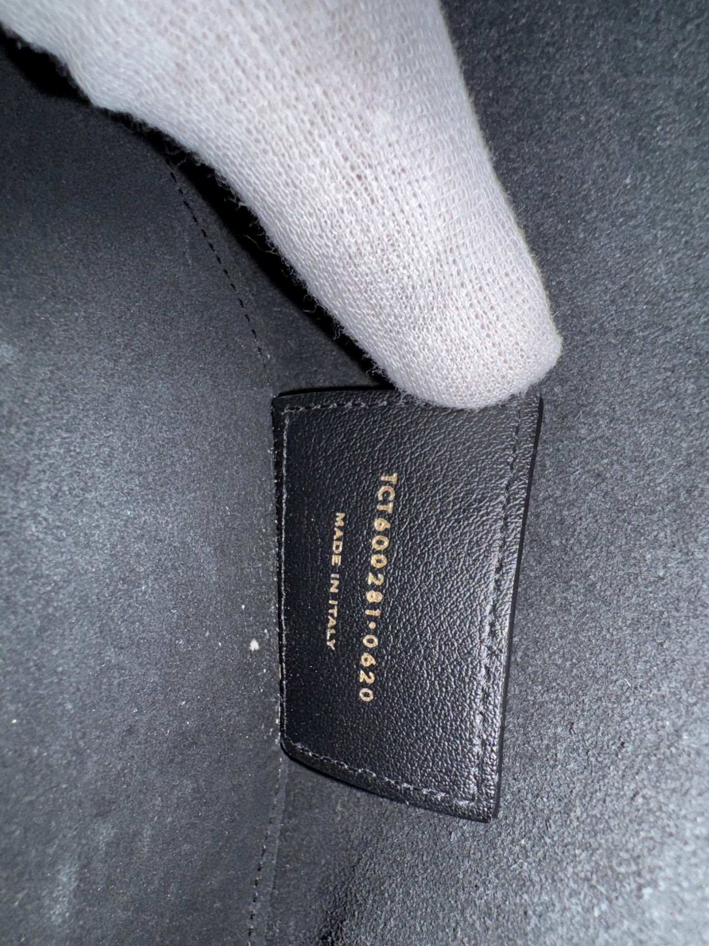 Saint Laurent Shopper Tasche Schwarz Leder mit Clutch - BagAffair